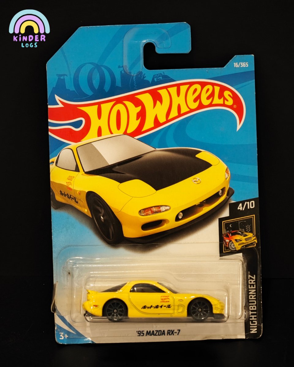 Hot Wheels 1995 Mazda RX7 Sports Car - Kinder Logs