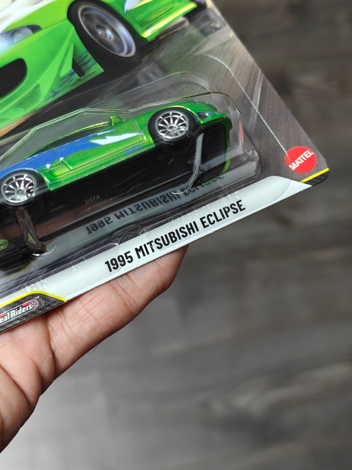 Hot Wheels 1995 Mitsubishi Eclipse Special Fast & Furious CHASE Car - Kinder Logs