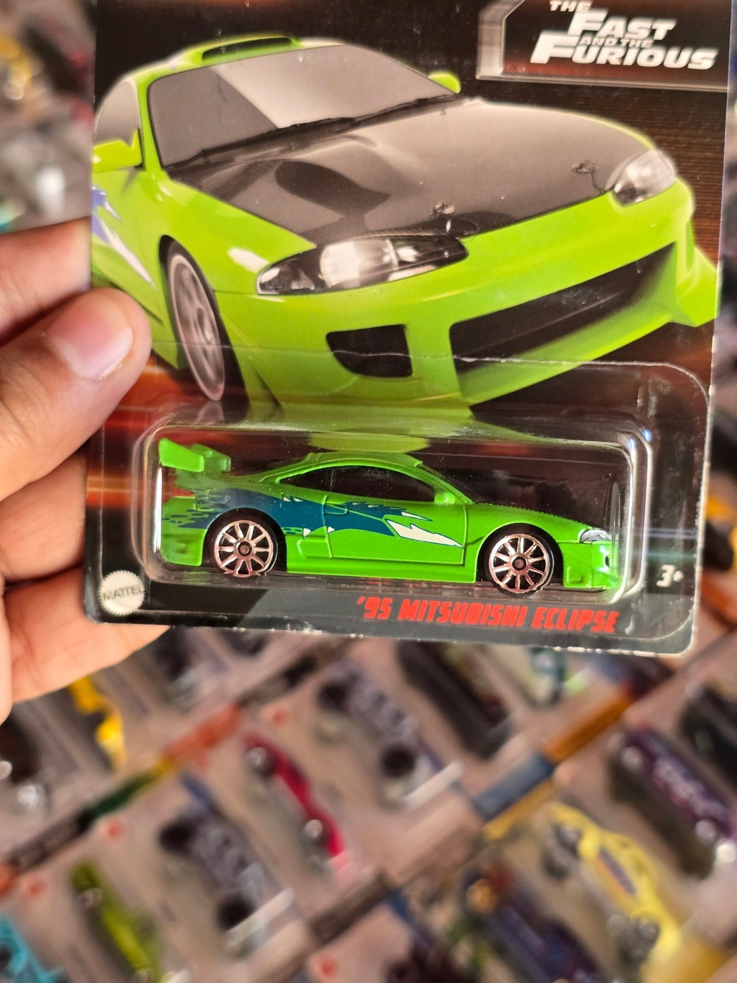 Hot Wheels 1995 Mitsubishi Eclipse - The Fast And The Furious - Kinder Logs