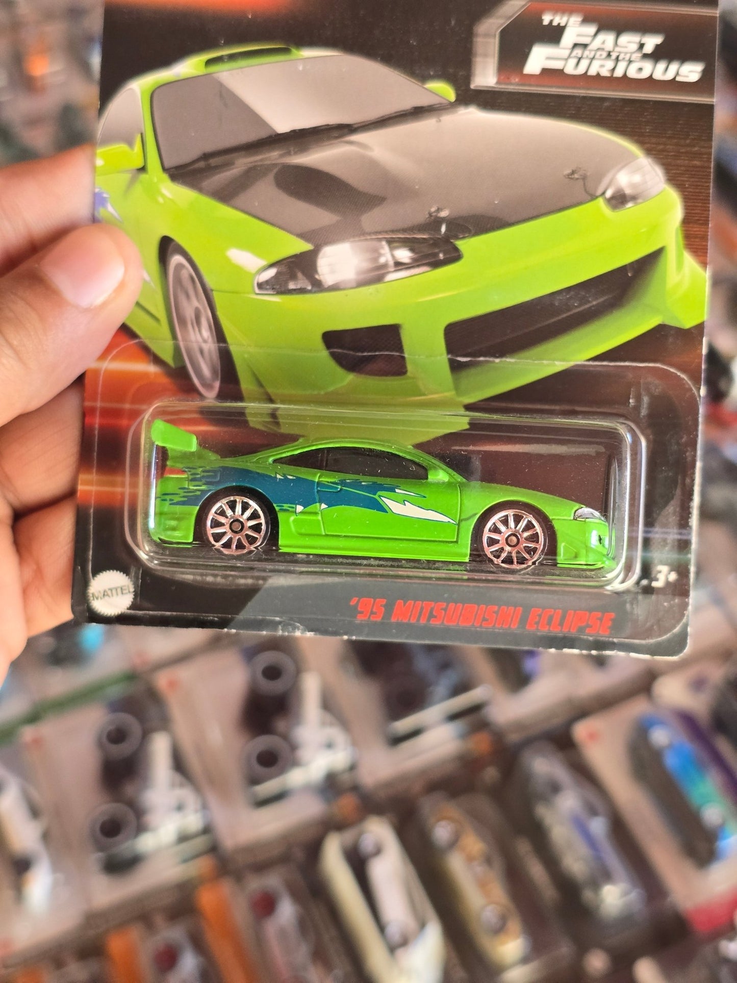 Hot Wheels 1995 Mitsubishi Eclipse - The Fast And The Furious - Kinder Logs