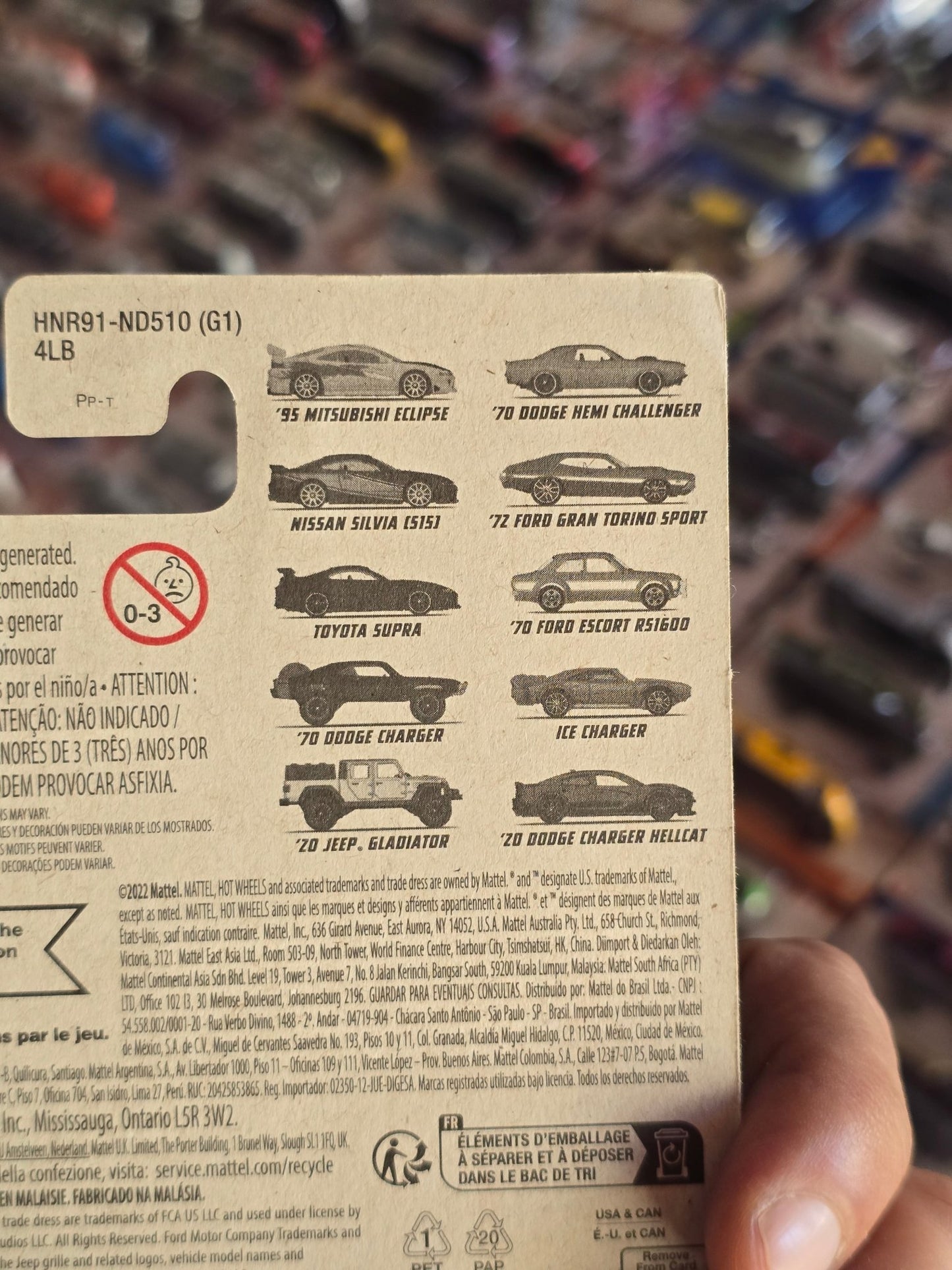 Hot Wheels 1995 Mitsubishi Eclipse - The Fast And The Furious - Kinder Logs