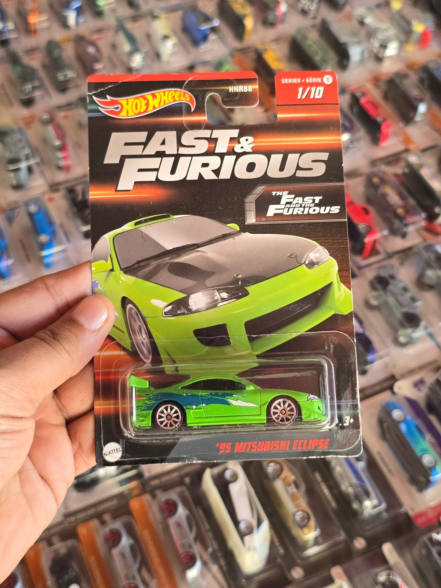 Hot Wheels 1995 Mitsubishi Eclipse - The Fast And The Furious - Kinder Logs