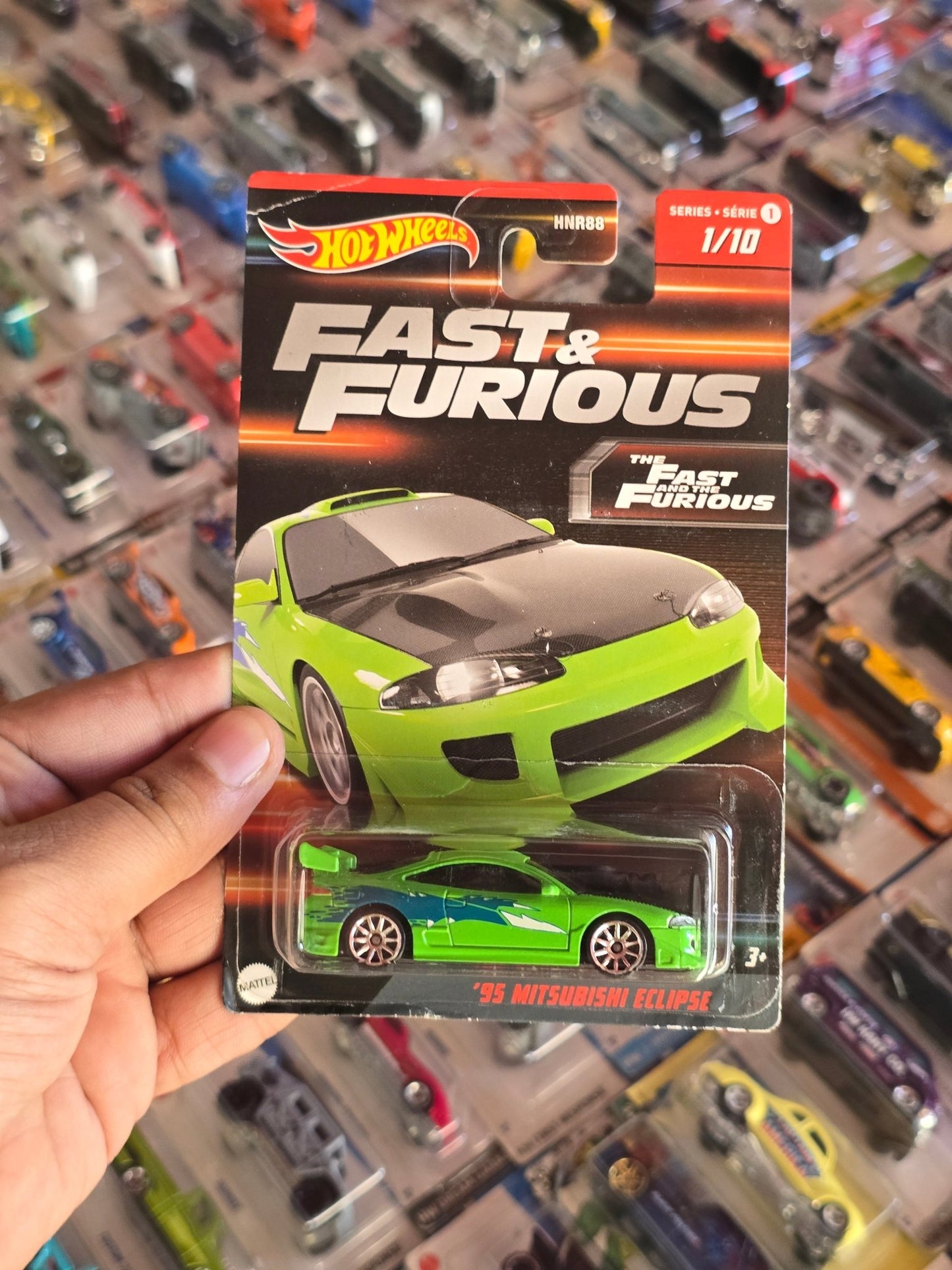 Hot Wheels 1995 Mitsubishi Eclipse - The Fast And The Furious - Kinder Logs