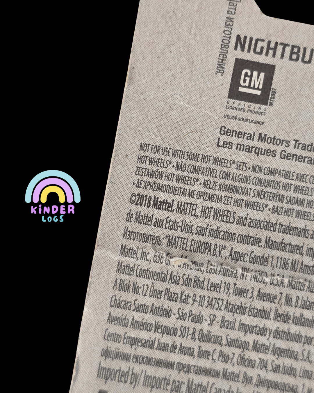 Hot Wheels 1996 Chevrolet Impala SS - Black (2018 Creased Short Card) - Kinder Logs