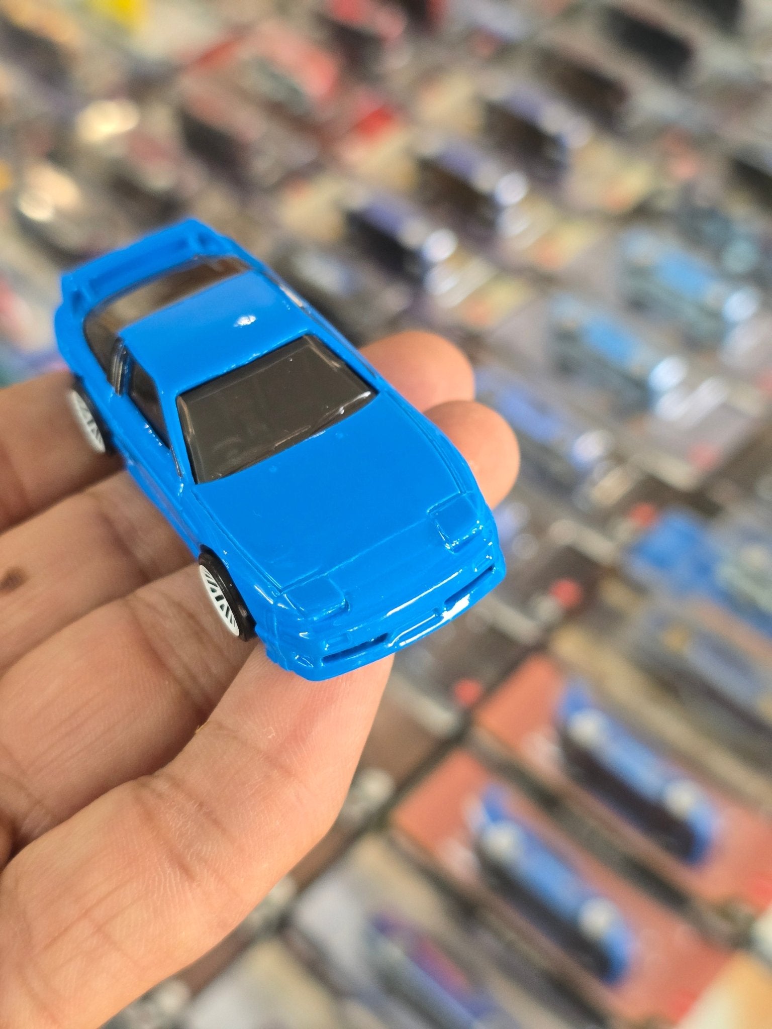 Hot Wheels 1996 Nissan 180SX Type X - Blue (Uncarded) - Kinder Logs