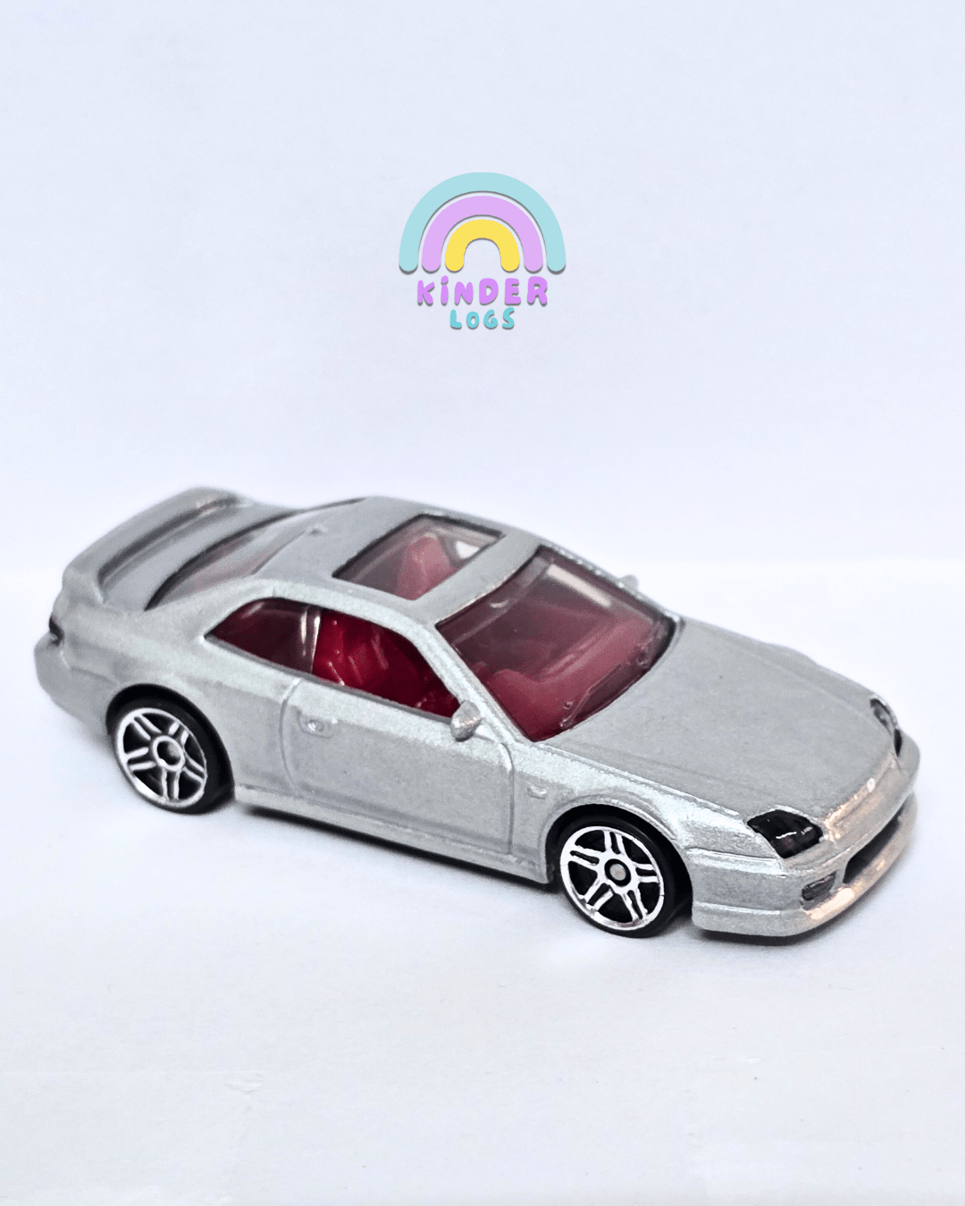 Hot Wheels 1998 Honda Prelude - Grey (Uncarded - New) - Kinder Logs