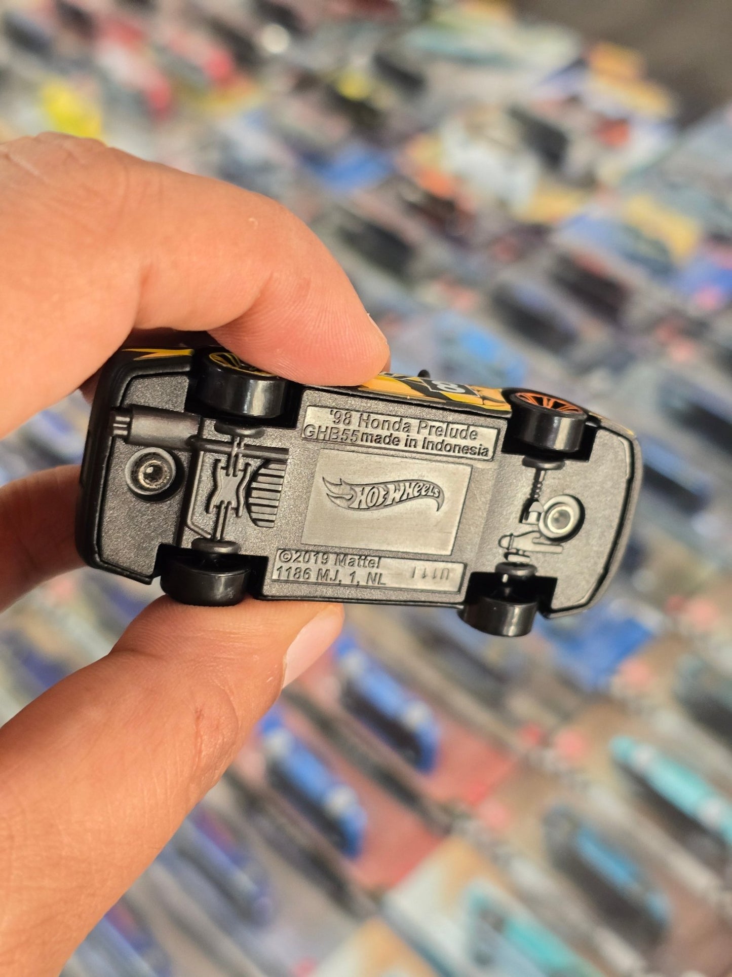 Hot Wheels 1998 Honda Prelude - Neon Speeders (Uncarded) - Kinder Logs