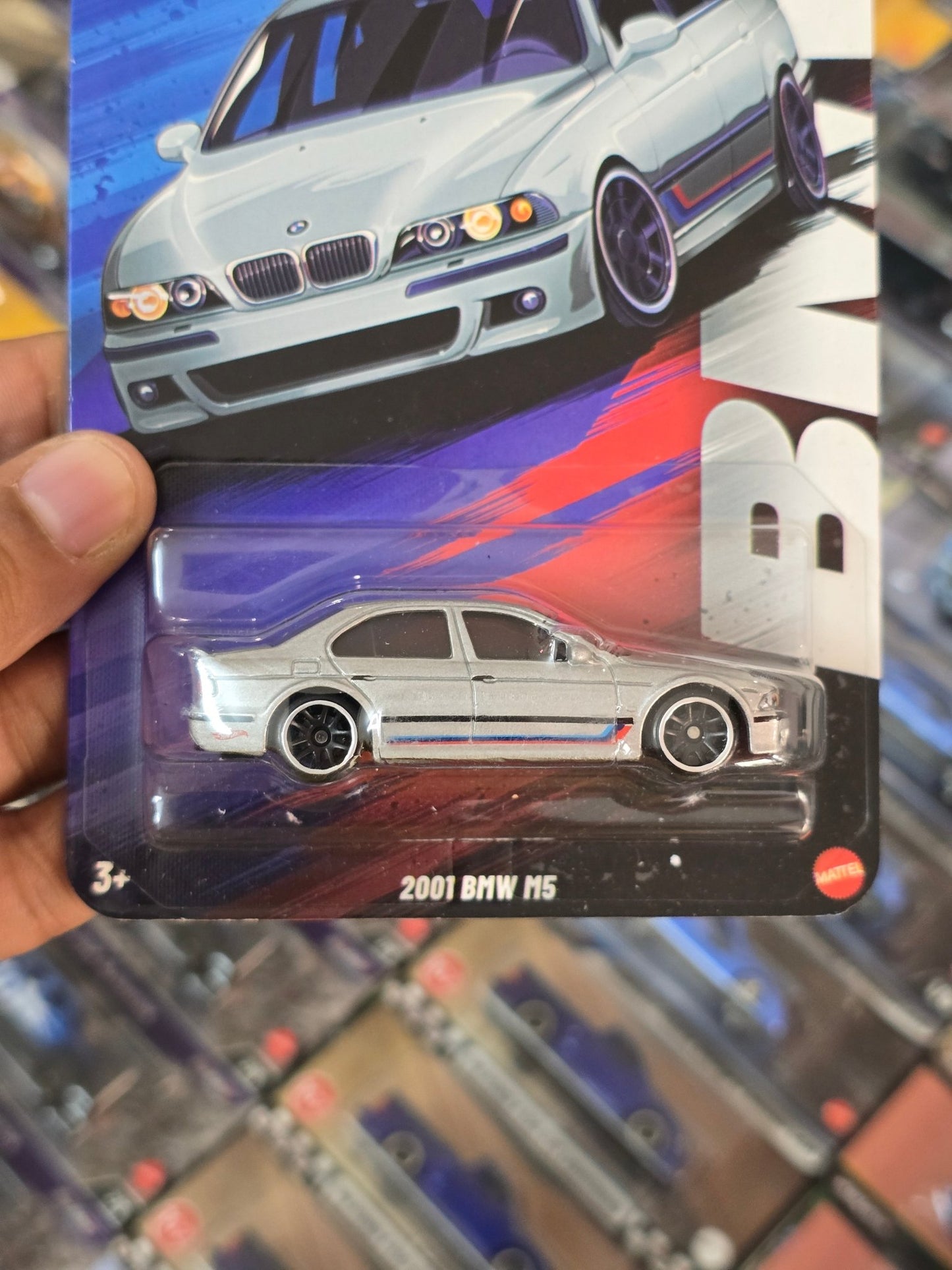 Hot Wheels 2001 BMW M5 - Silver Series (Imported) - Kinder Logs