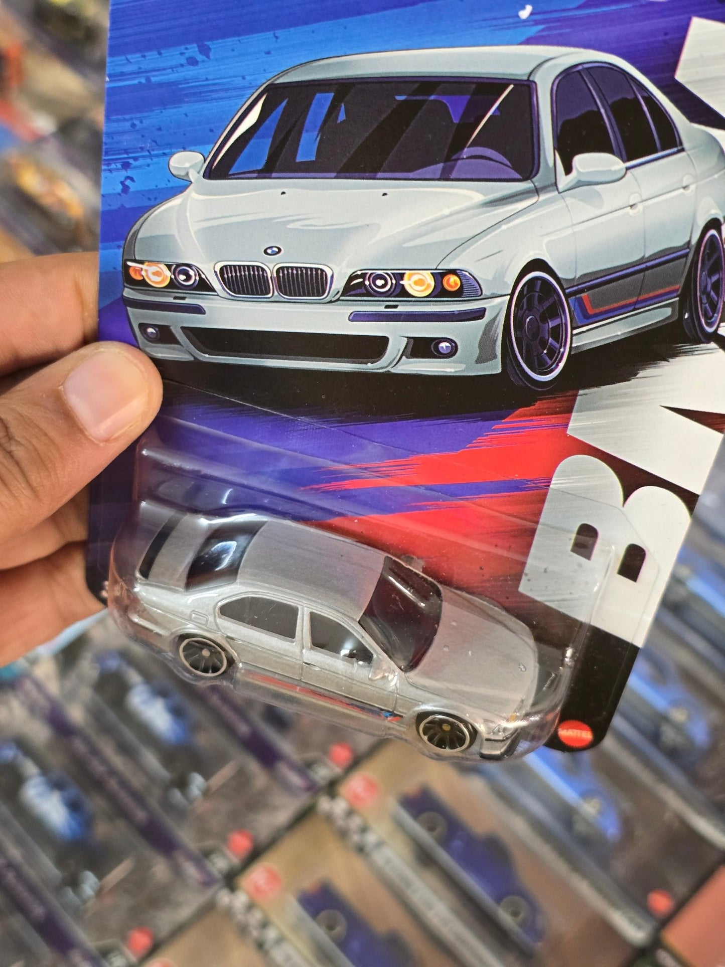 Hot Wheels 2001 BMW M5 - Silver Series (Imported) - Kinder Logs