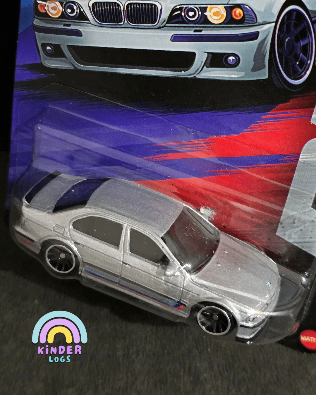 Hot Wheels 2001 BMW M5 - Silver Series (Imported) - Kinder Logs