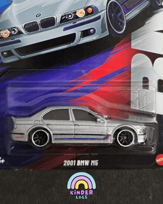 Hot Wheels 2001 BMW M5 - Silver Series (Imported) - Kinder Logs