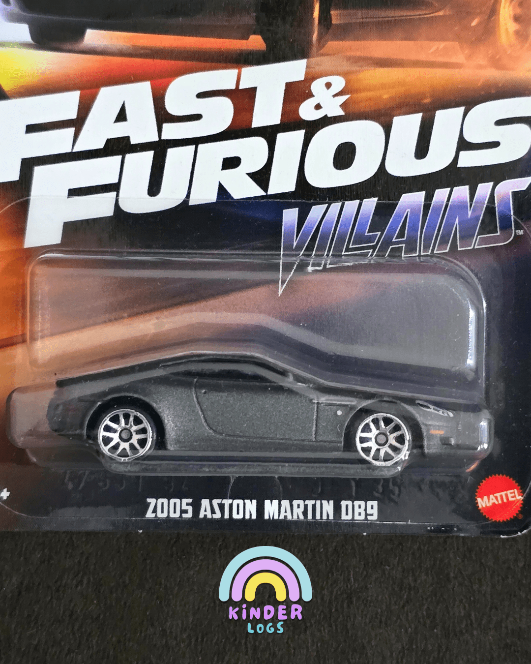 Hot Wheels 2005 Aston Martin DB9 - Fast & Furious Villains - Kinder Logs