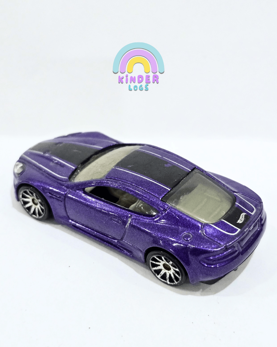 Hot Wheels 2010 Aston Martin DBS (R6459) - Purple (Used Car) - Kinder Logs