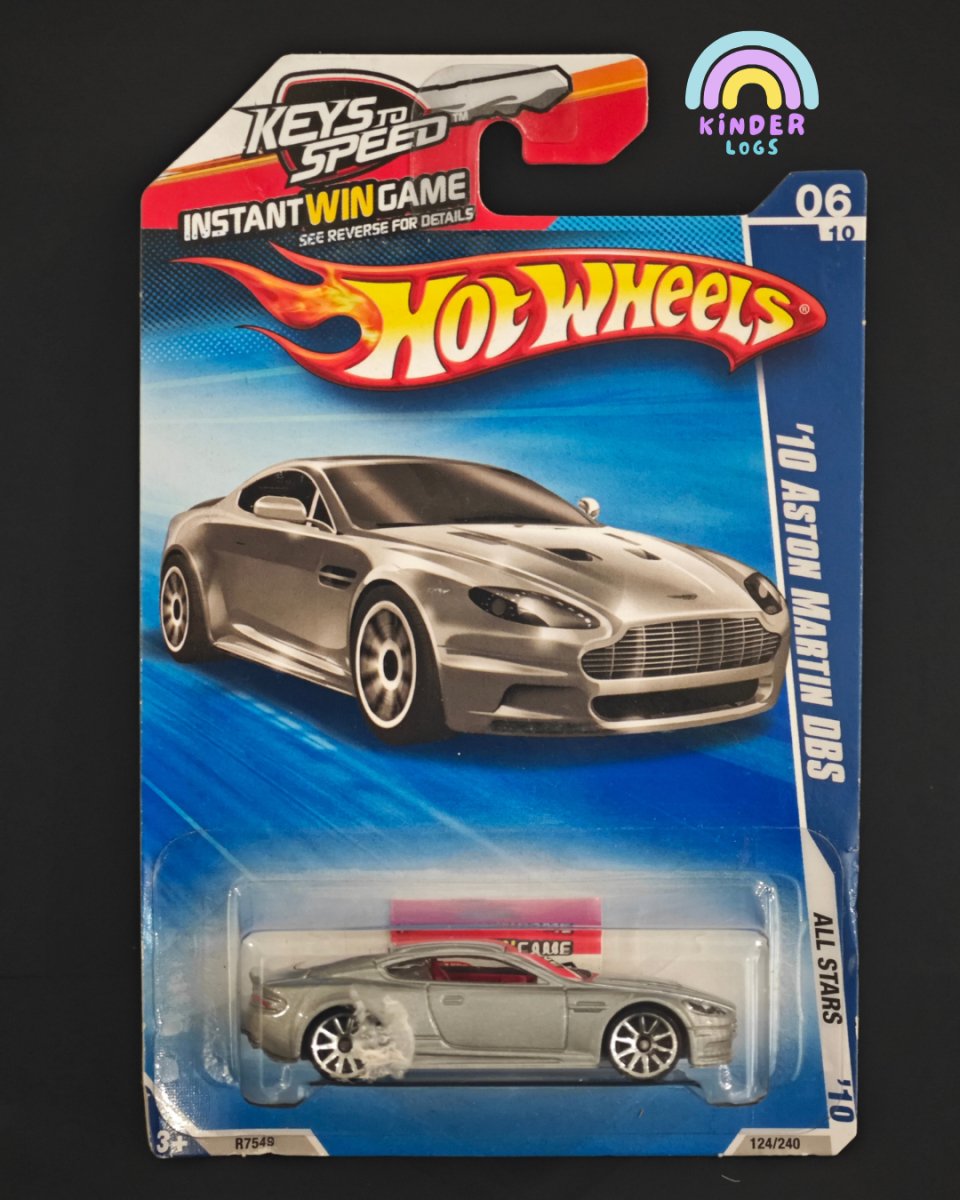 Hot Wheels 2010 Aston Martin DBS (Rare HW Car) - Kinder Logs