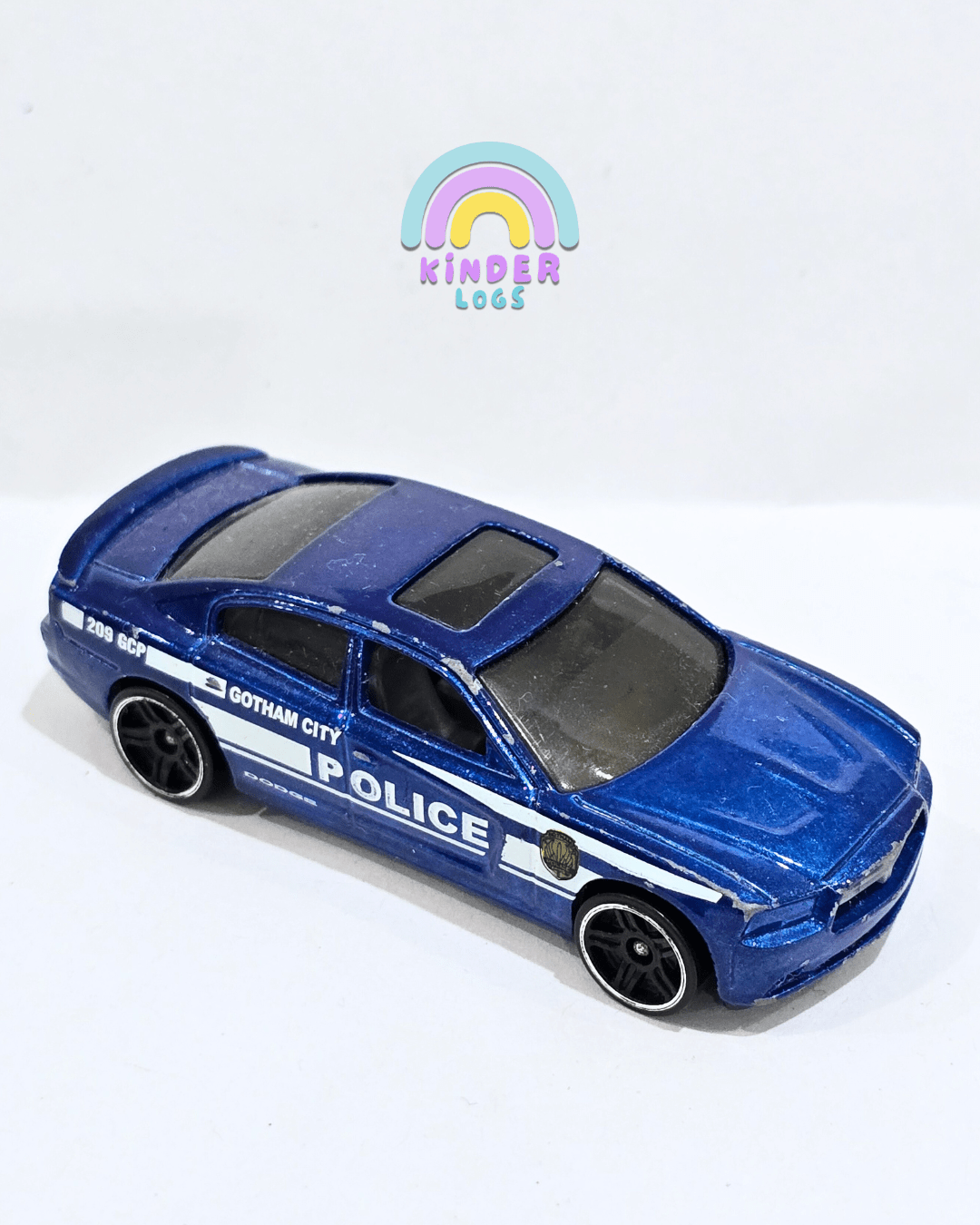 Hot Wheels 2011 Dodge Charger - Blue (Used Car) - Kinder Logs
