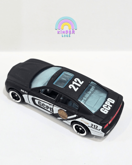 Hot Wheels 2011 Dodge Charger Police Car - Black (Uncarded) - Kinder Logs