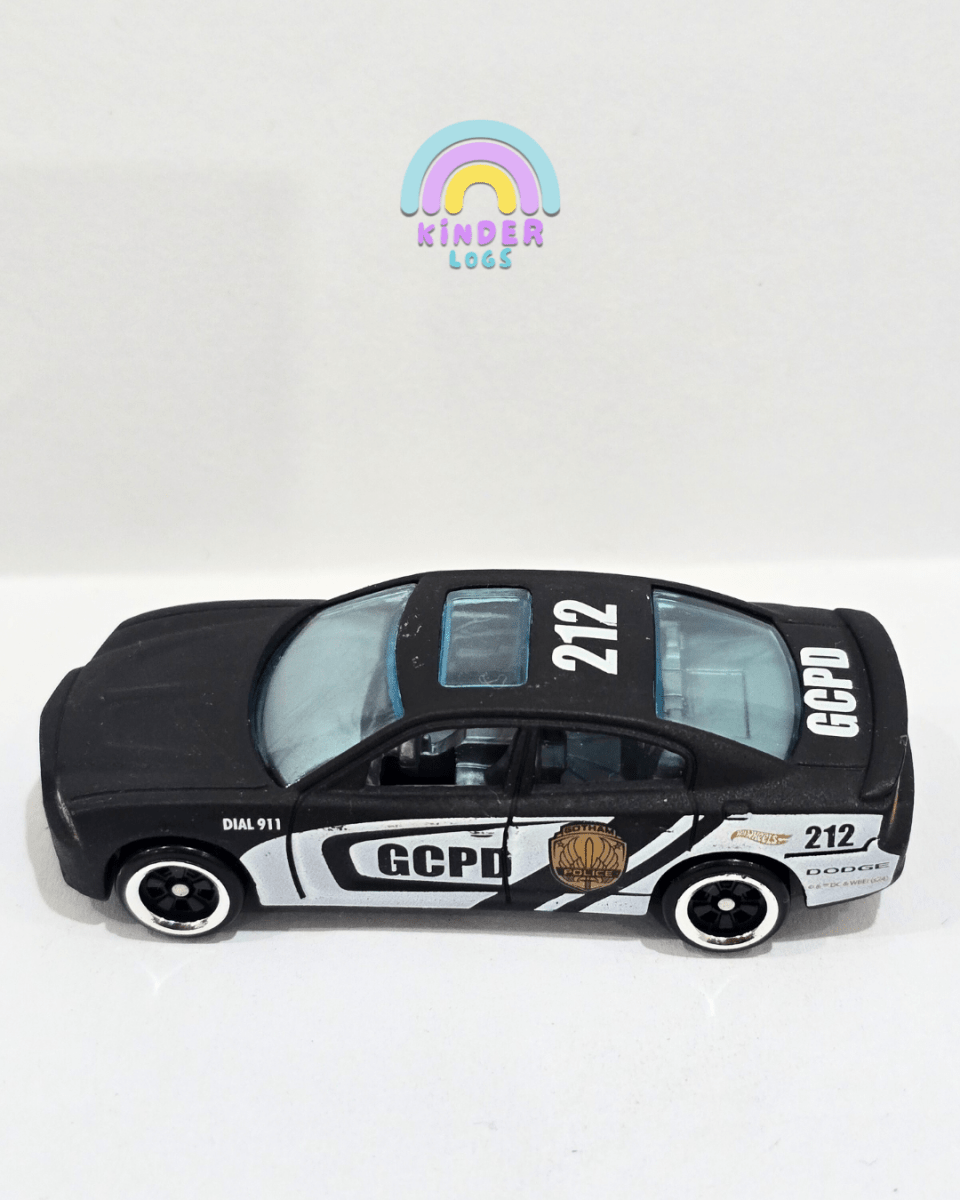 Hot Wheels 2011 Dodge Charger Police Car - Black (Uncarded) - Kinder Logs