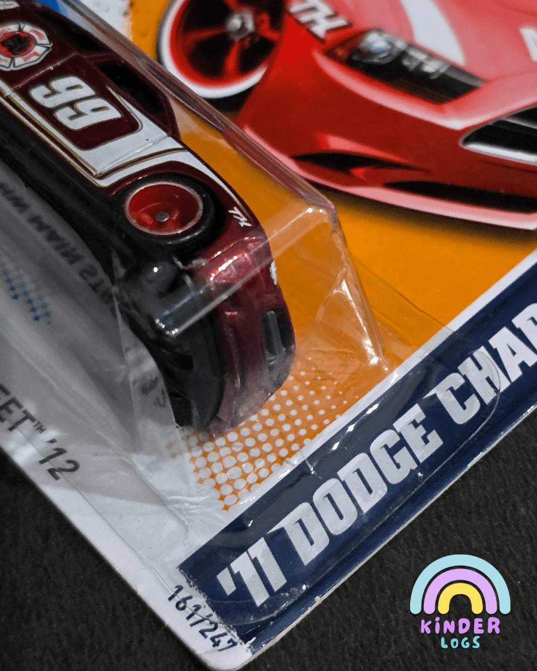 Hot Wheels 2011 Dodge Charger R/T Super Treasure Hunt (STH) - Imported - Kinder Logs