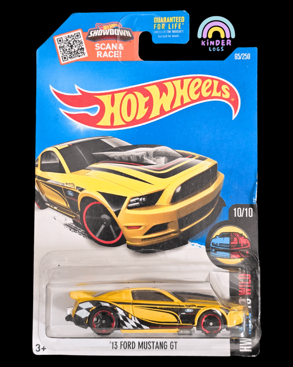 Hot Wheels 2013 Ford Mustang GT - HW Mild to Wild - Kinder Logs