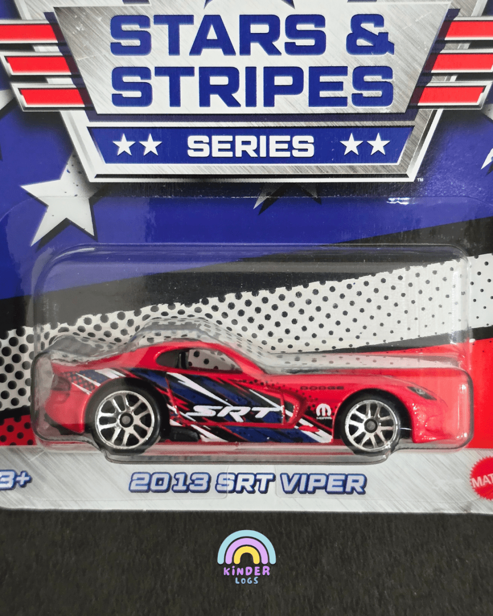 Hot Wheels 2013 SRT Viper - Stars And Stripes Series (Imported) - Kinder Logs
