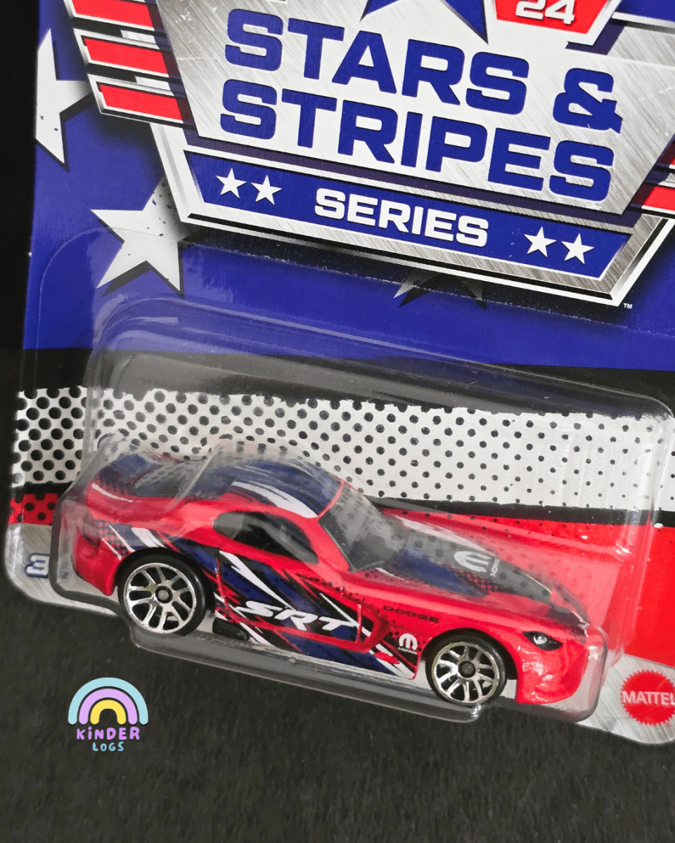 Hot Wheels 2013 SRT Viper - Stars And Stripes Series (Imported) - Kinder Logs