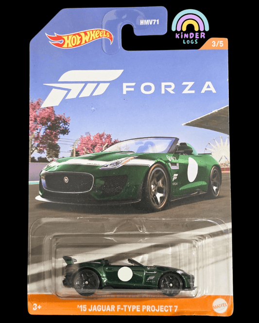Hot Wheels 2015 Jaguar F - Type Project 7 - Forza (Imported) - Kinder Logs