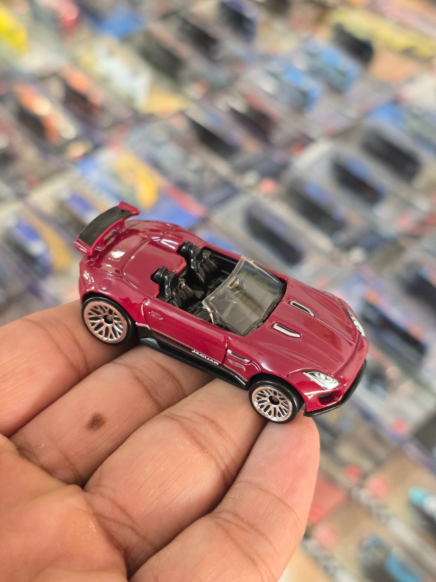 Hot Wheels 2015 Jaguar F - Type Project 7 - Wine (Uncarded) - Kinder Logs