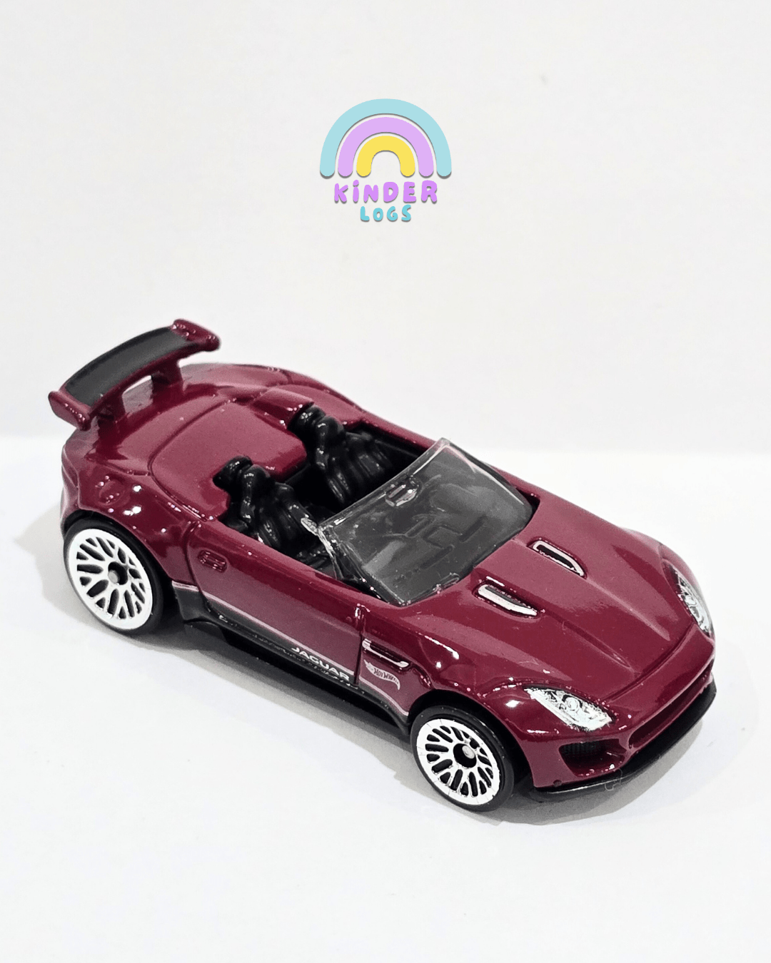 Hot Wheels 2015 Jaguar F - Type Project 7 - Wine (Uncarded) - Kinder Logs