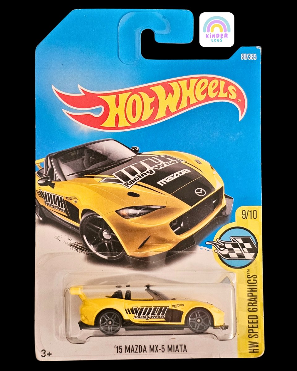 Hot Wheels 2015 Mazda MX - 5 Miata - VOLK Racing Wheels - Kinder Logs