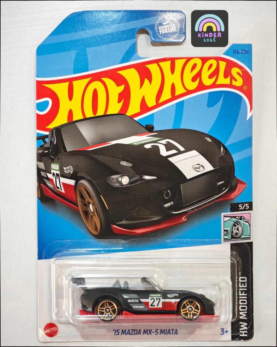 Hot Wheels 2015 Mazda MX5 Miata (Modified Series) - Kinder Logs