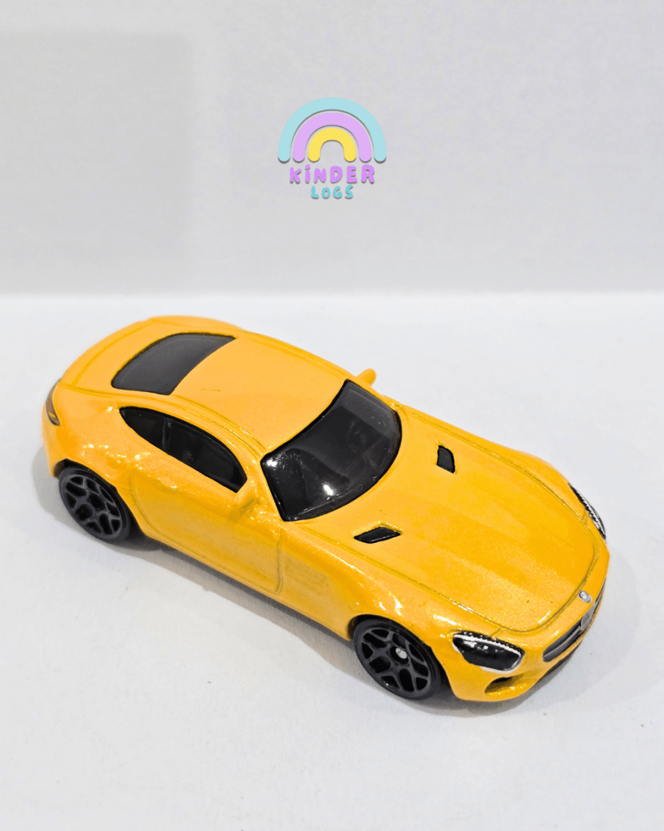 Hot Wheels 2015 Mercedes AMG GT - Gold (Uncarded) - Kinder Logs