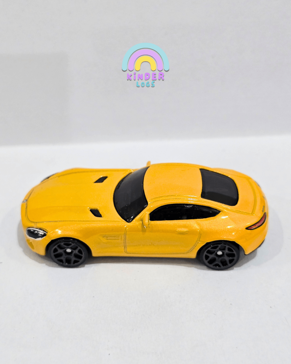 Hot Wheels 2015 Mercedes AMG GT - Gold (Uncarded) - Kinder Logs