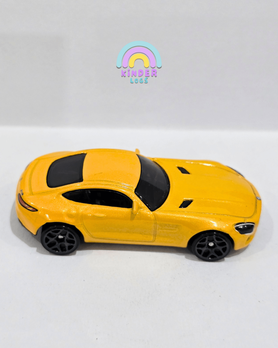 Hot Wheels 2015 Mercedes AMG GT - Gold (Uncarded) - Kinder Logs