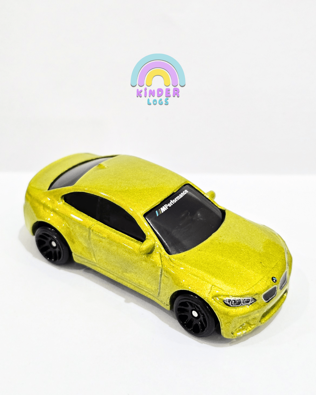 Hot Wheels 2016 BMW M2 - Lemon Green (Uncarded) - Kinder Logs