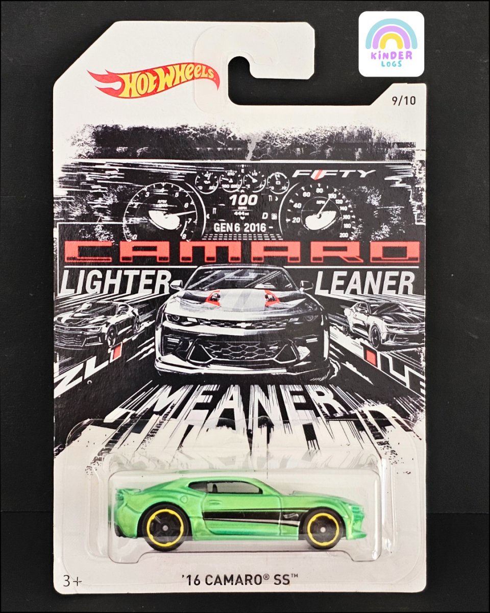 Hot Wheels 2016 Chevrolet Camaro SS - White Card Series - Kinder Logs