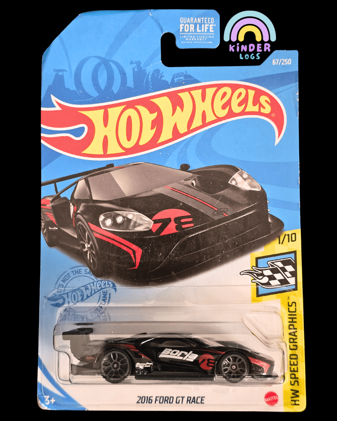Hot Wheels 2016 Ford GT Race Borla Edition (Imported) - Kinder Logs