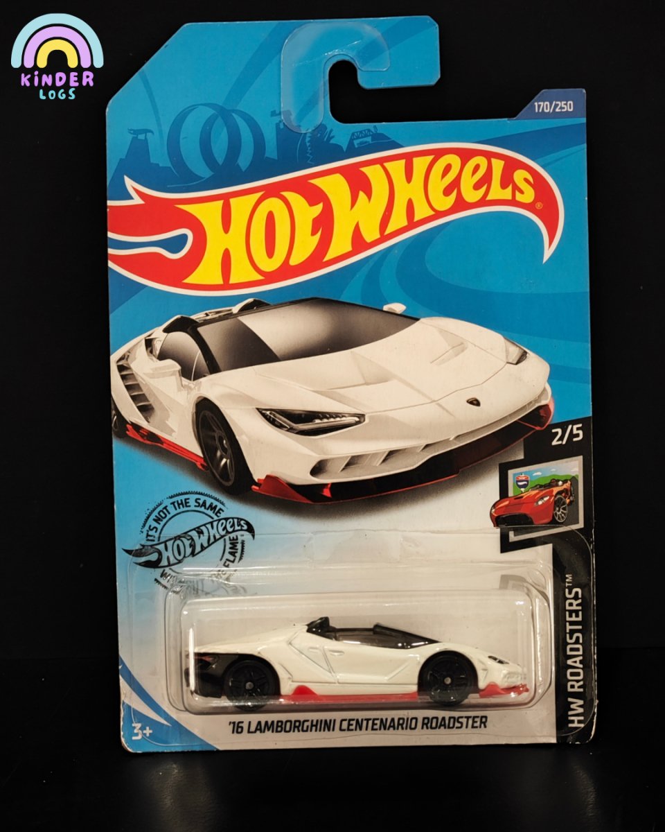 Hot Wheels 2016 Lamborghini Centenario Roadster - Kinder Logs
