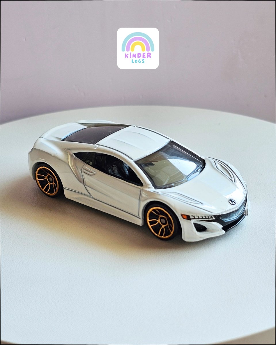 Hot Wheels 2017 Acura NSX Supercar (Uncarded) - Kinder Logs