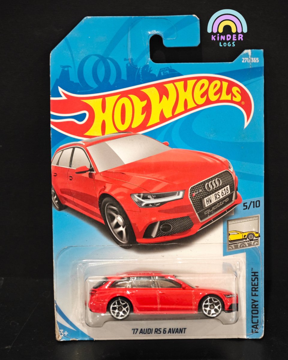 Hot Wheels 2017 Audi RS6 Avant - Kinder Logs