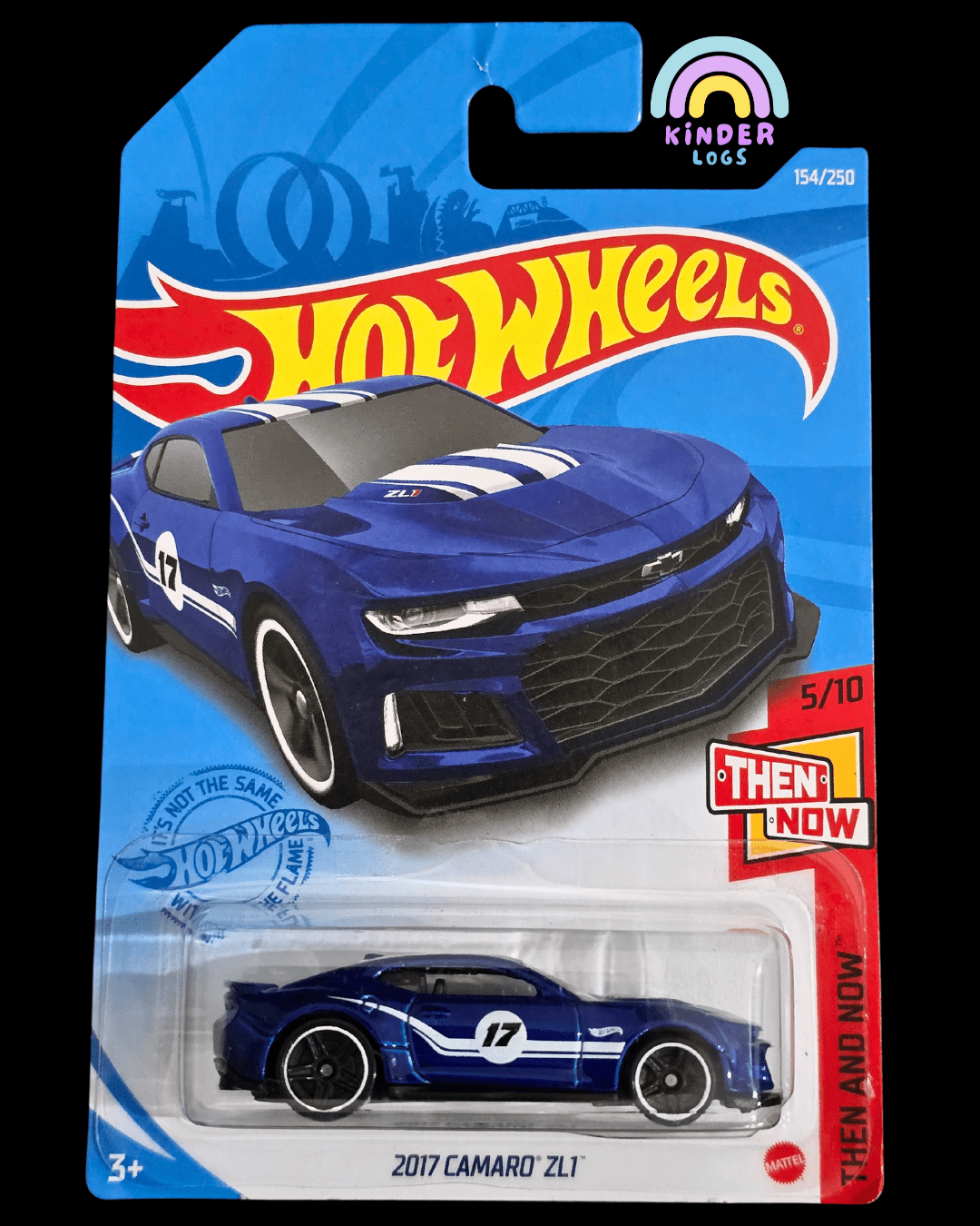 Hot Wheels 2017 Chevrolet Camaro ZL1 - Blue (Imported) - Kinder Logs