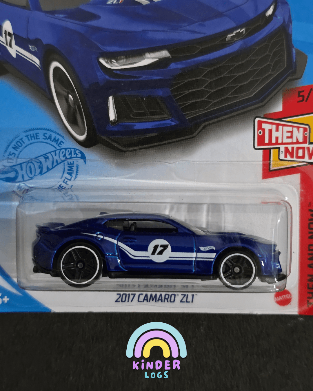 Hot Wheels 2017 Chevrolet Camaro ZL1 - Blue (Imported) - Kinder Logs