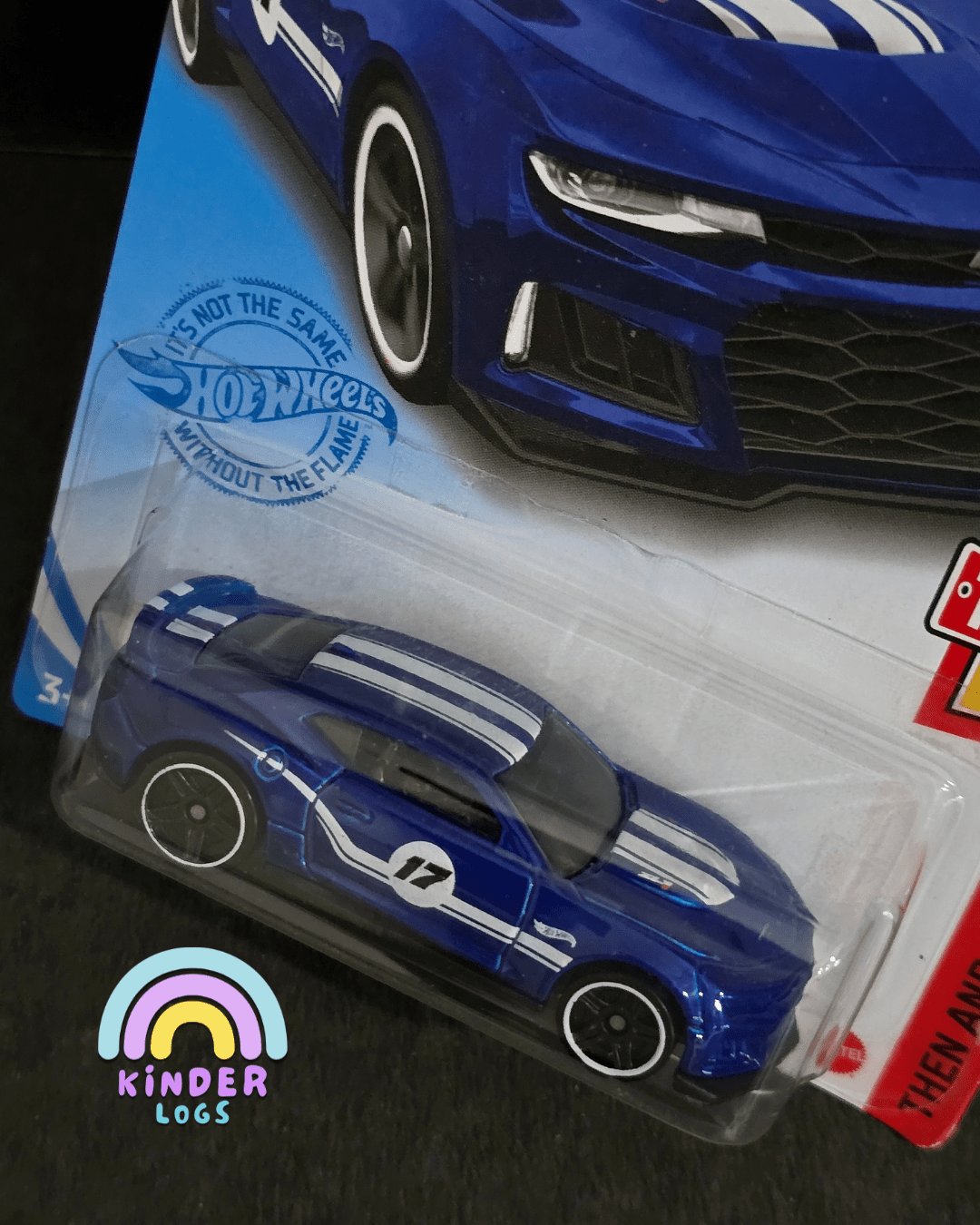 Hot Wheels 2017 Chevrolet Camaro ZL1 - Blue (Imported) - Kinder Logs