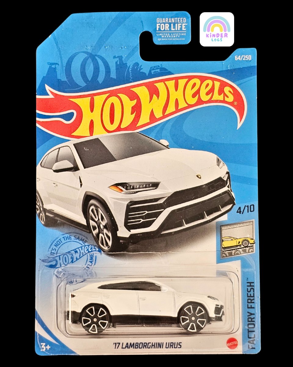 Hot Wheels 2017 Lamborghini URUS - Exclusive White Color - Kinder Logs