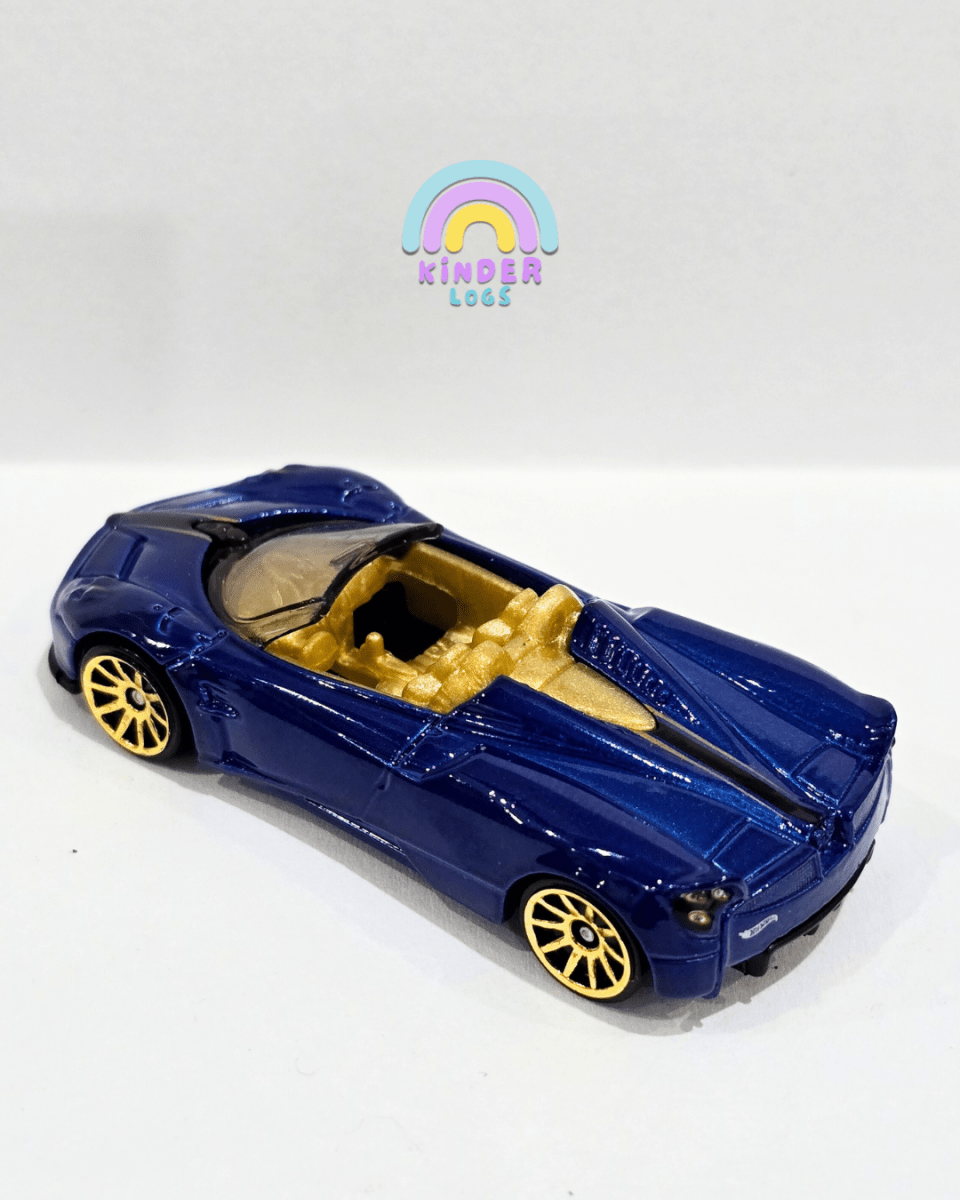 Hot Wheels 2017 Pagani Huayra Roadster - Blue (Uncarded) - Kinder Logs