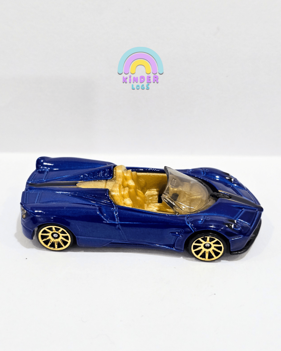Hot Wheels 2017 Pagani Huayra Roadster - Blue (Uncarded) - Kinder Logs