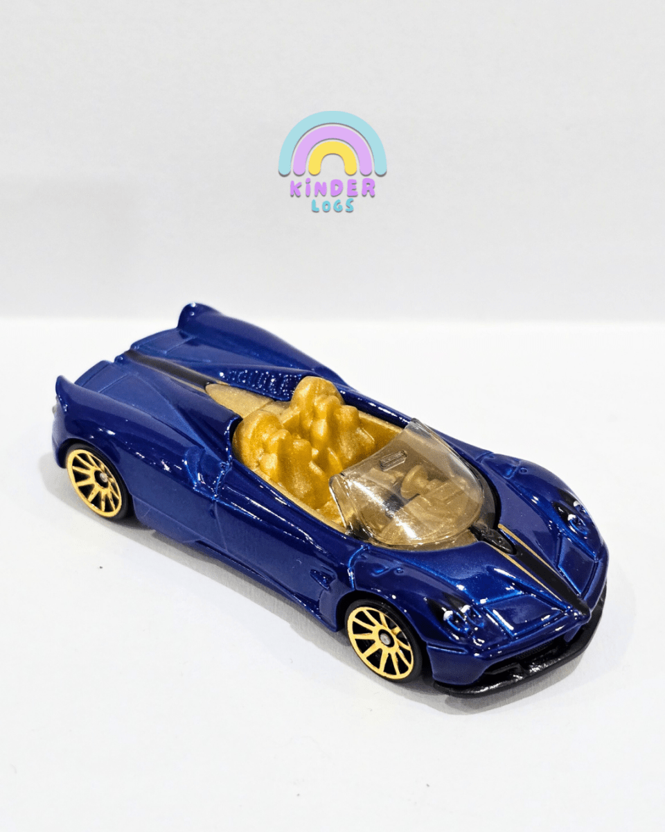 Hot Wheels 2017 Pagani Huayra Roadster - Blue (Uncarded) - Kinder Logs