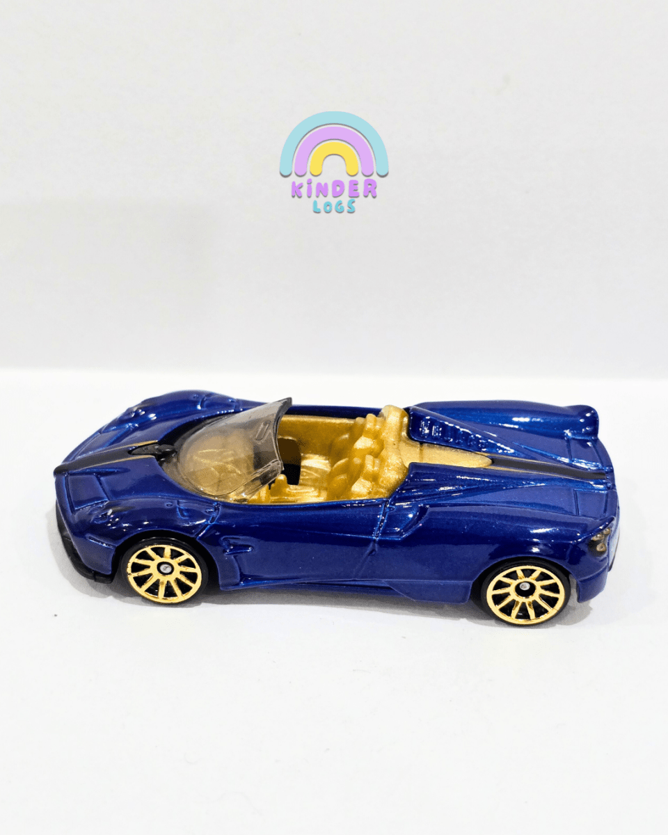 Hot Wheels 2017 Pagani Huayra Roadster - Blue (Uncarded) - Kinder Logs