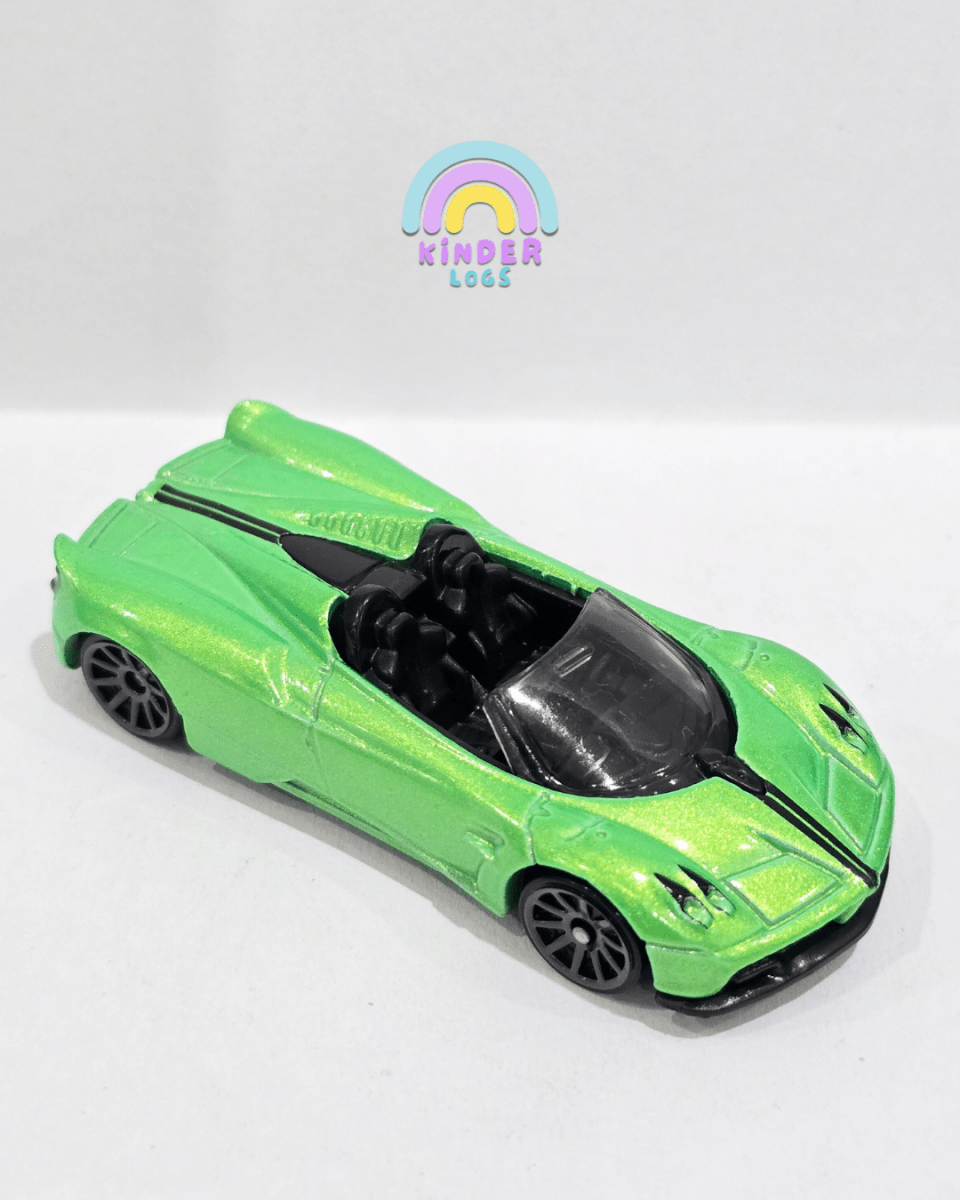 Hot Wheels 2017 Pagani Huayra Roadster - Green (Uncarded) - Kinder Logs