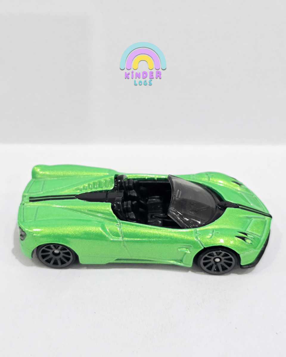 Hot Wheels 2017 Pagani Huayra Roadster - Green (Uncarded) - Kinder Logs