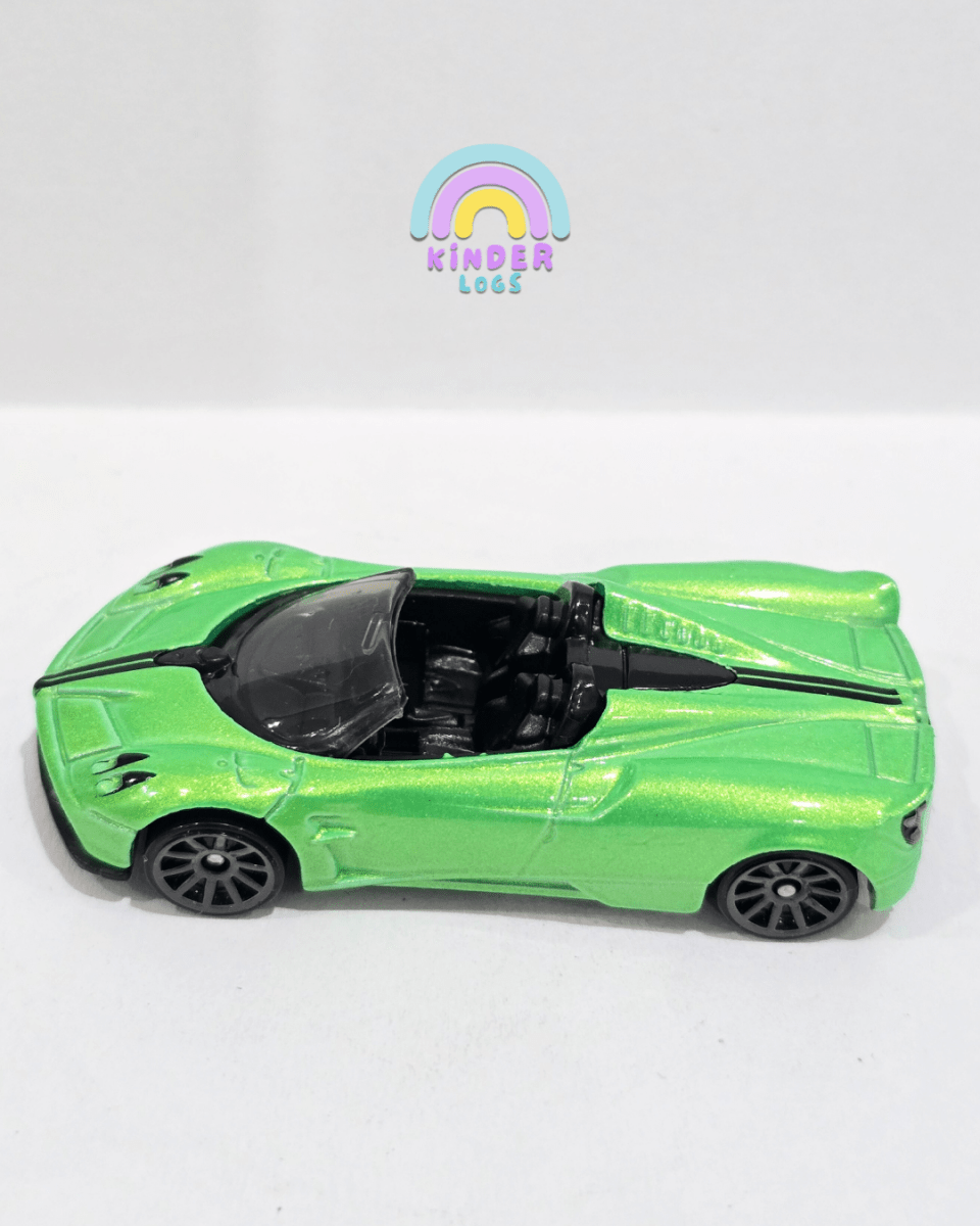 Hot Wheels 2017 Pagani Huayra Roadster - Green (Uncarded) - Kinder Logs